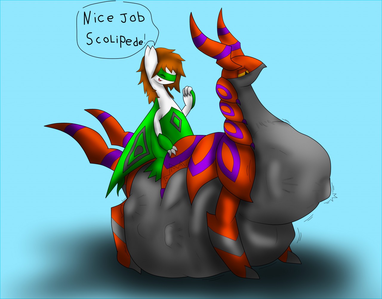 Click to change the View. scolipede captured a trainer! (vore). 
