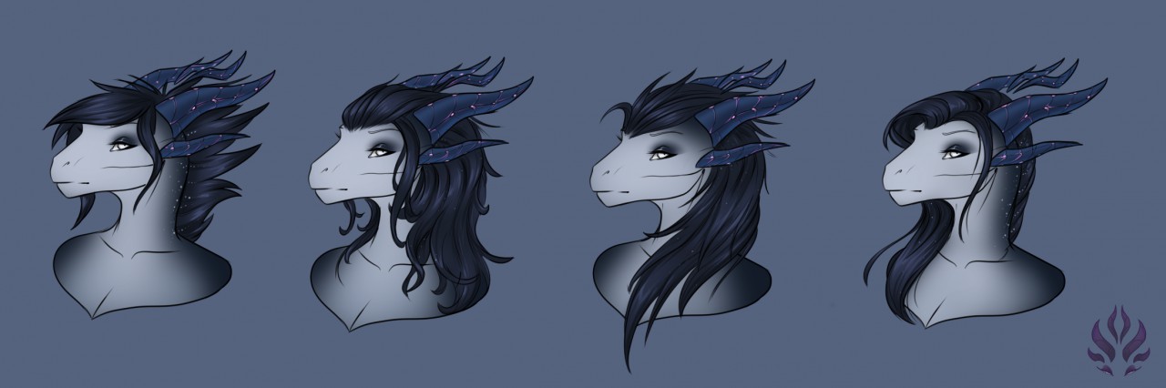 Some hair styles by JadeDragoness -- Fur Affinity [dot] net