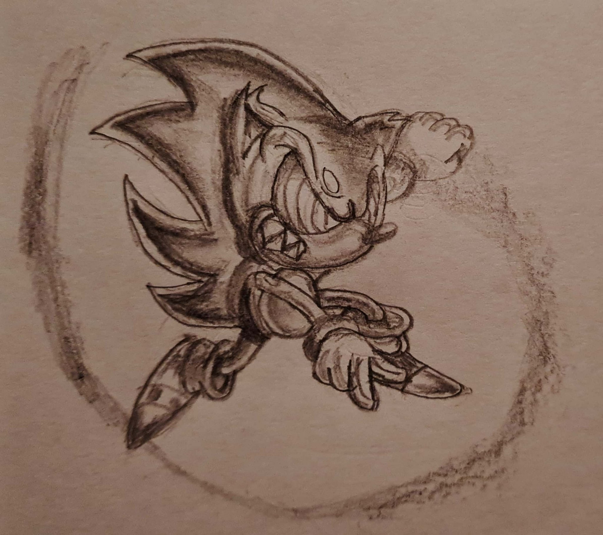 Super Sonic Sketch by Heilos | Sonic, Sonic and shadow, Sonic art