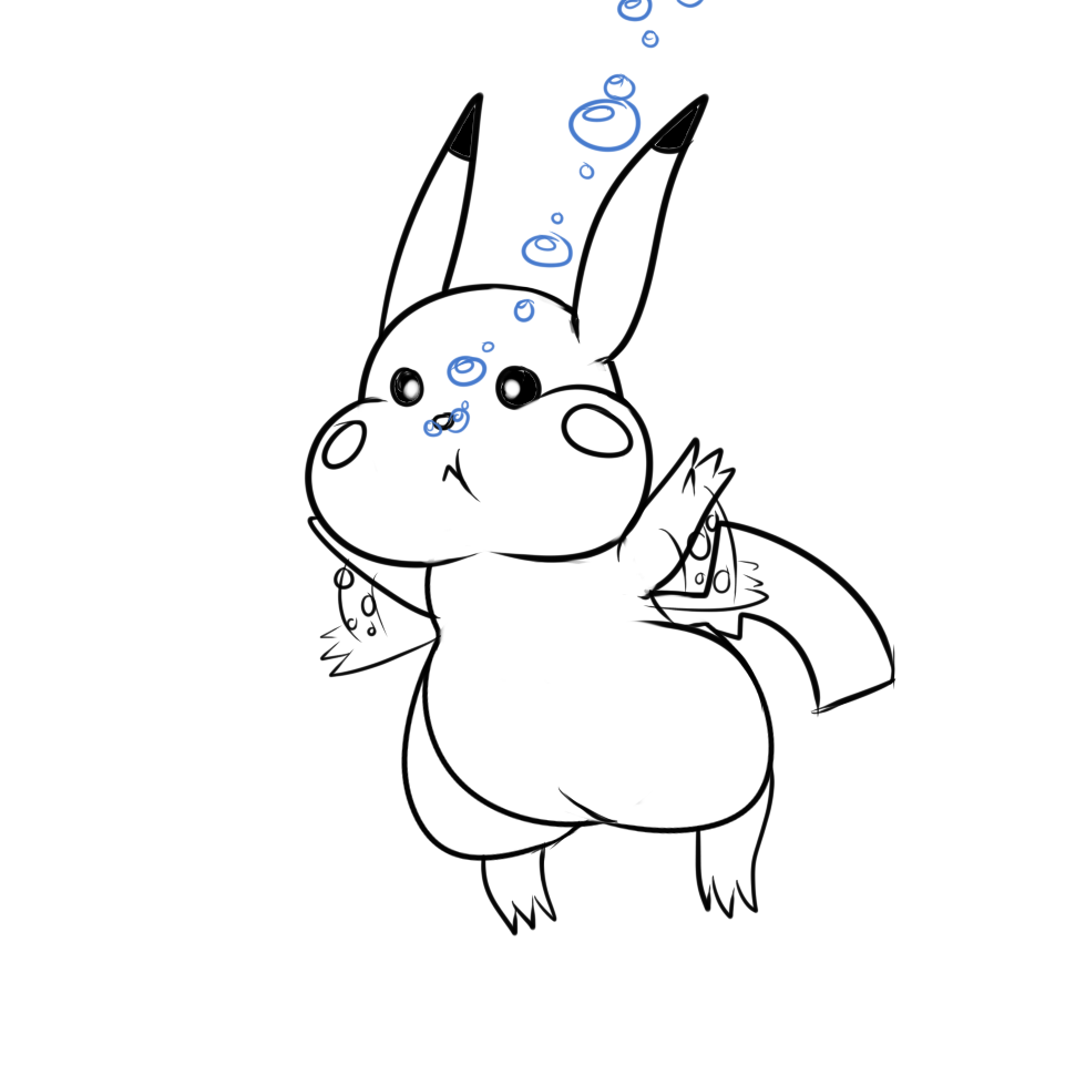 Random sketch: Pikacheeks by JakeKai -- Fur Affinity [dot] net