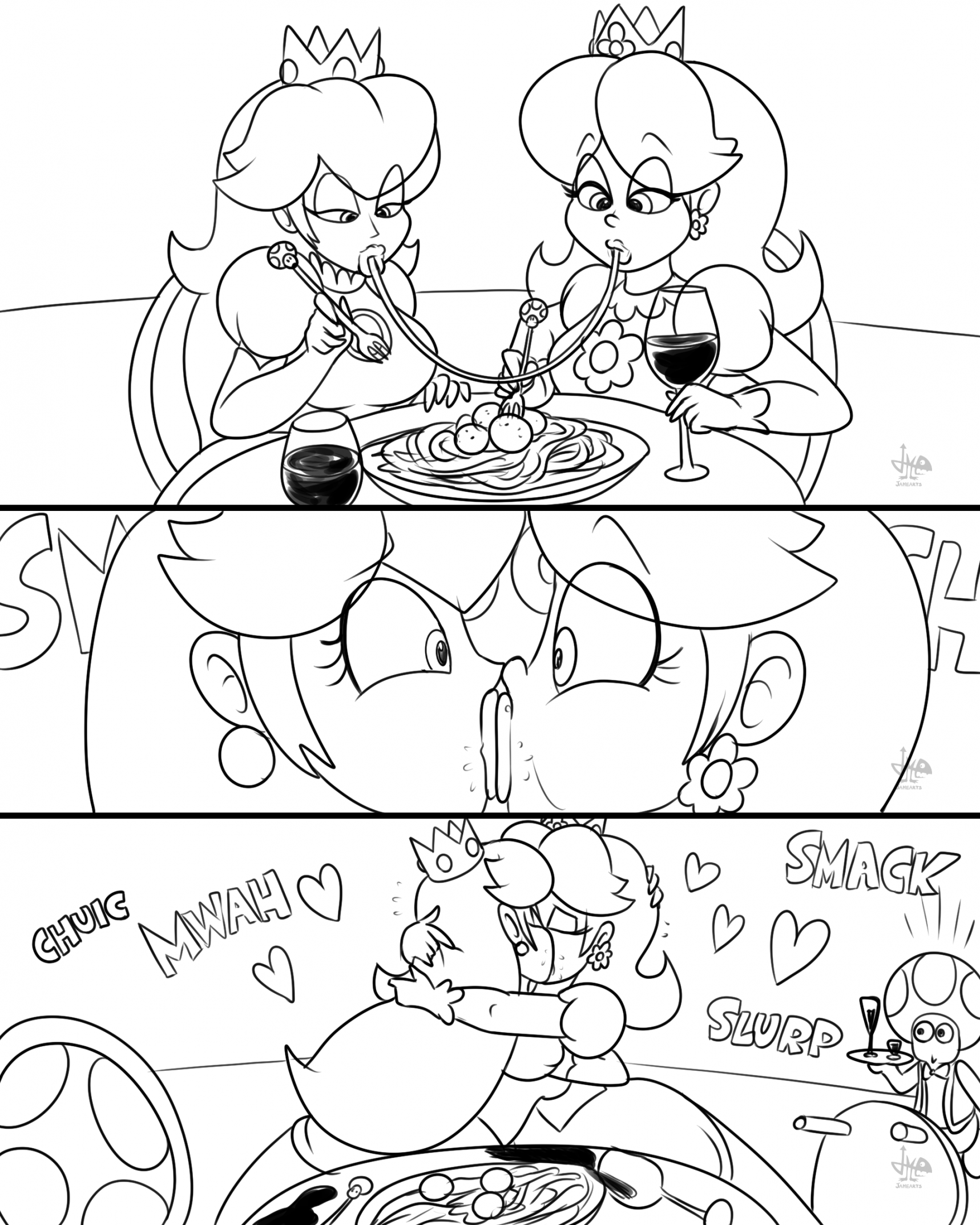 C] Spaghetti dinner by JAMEArts -- Fur Affinity [dot] net