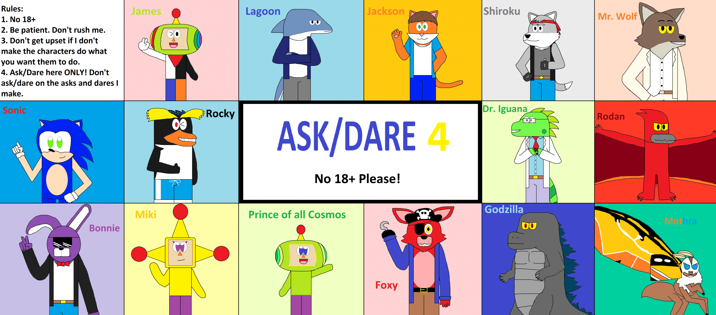 Ask Or Dare Baldi's Basics Characters