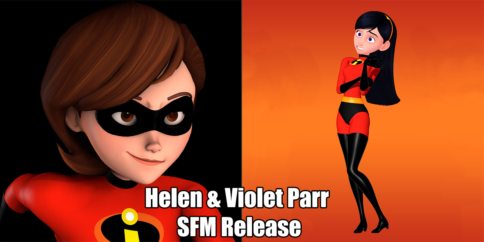 SFM Helen & Violet Parr Download. 