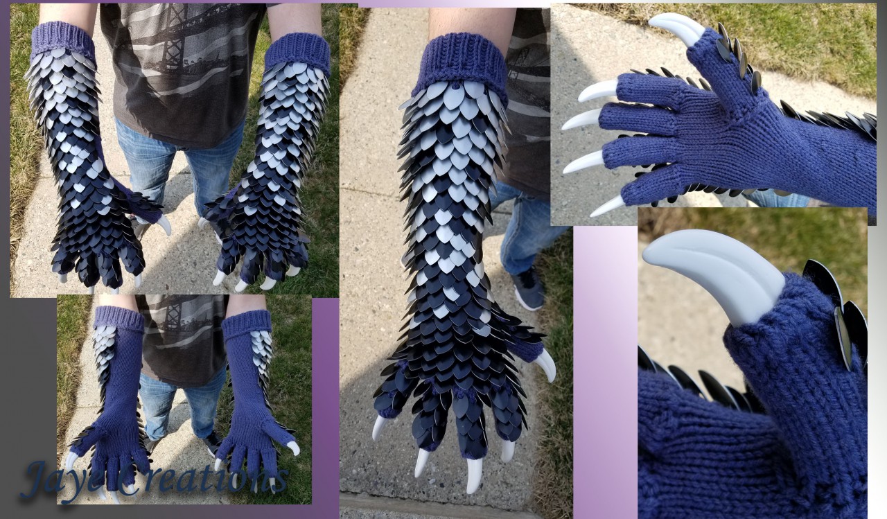 Scale mail shop gauntlets with claws