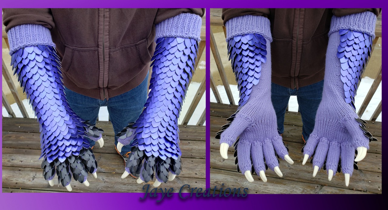 scale mail gloves