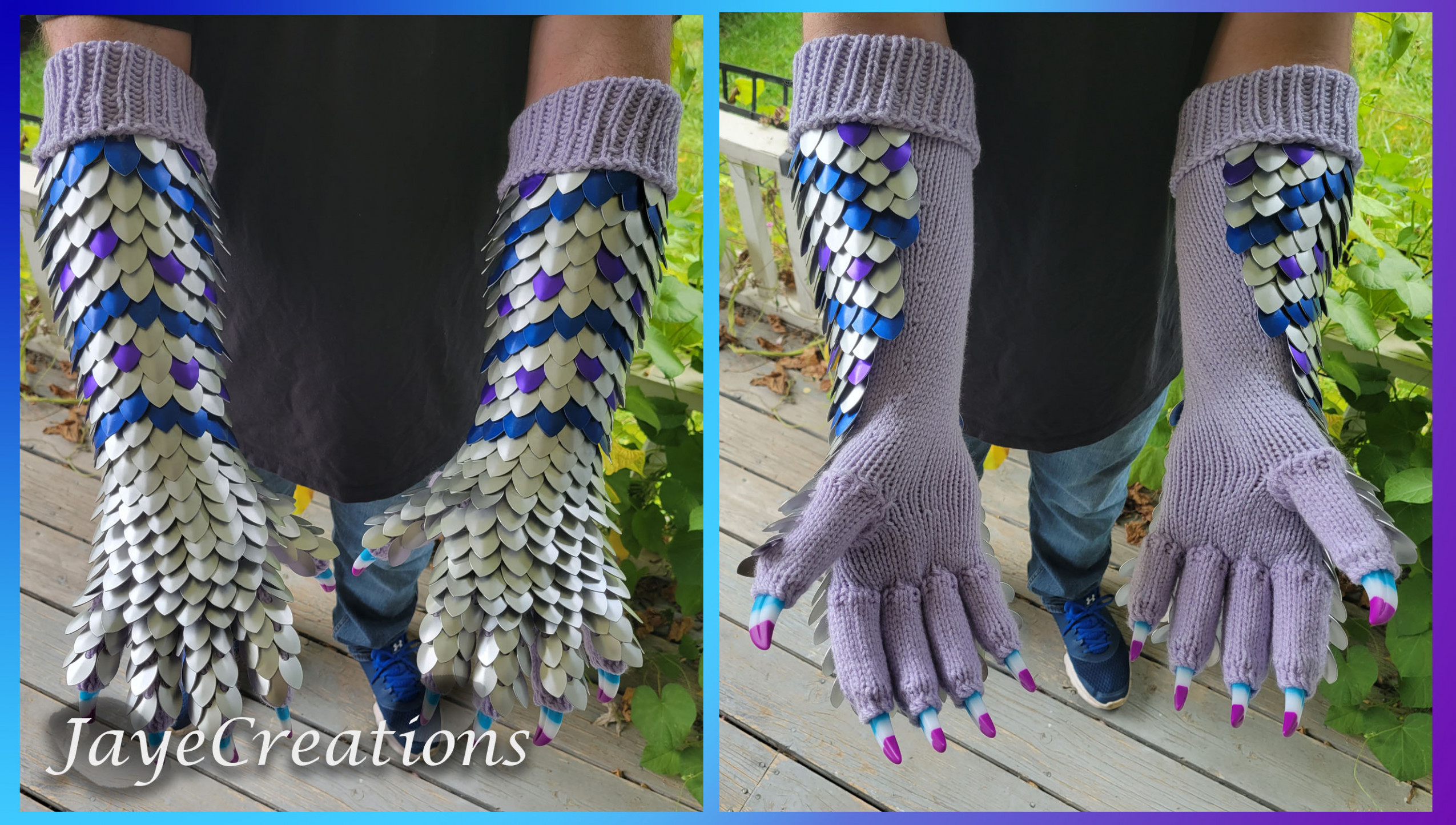 Scale mail gauntlets with hot sale claws