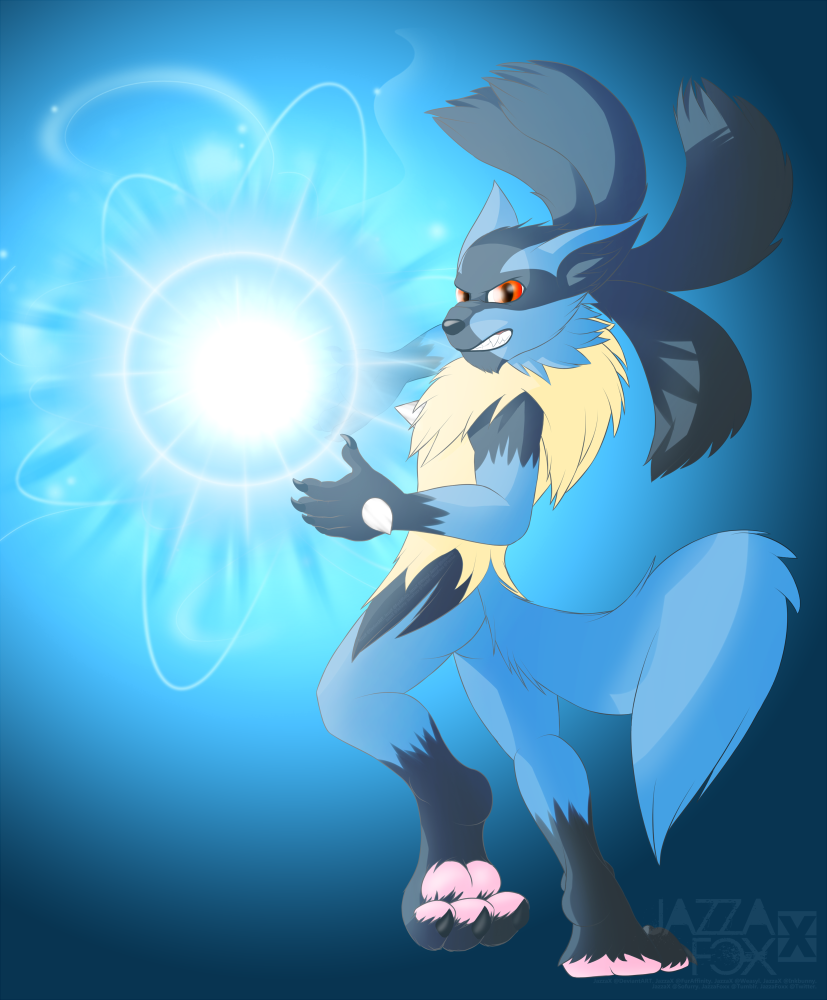 Mega Lucario — Weasyl