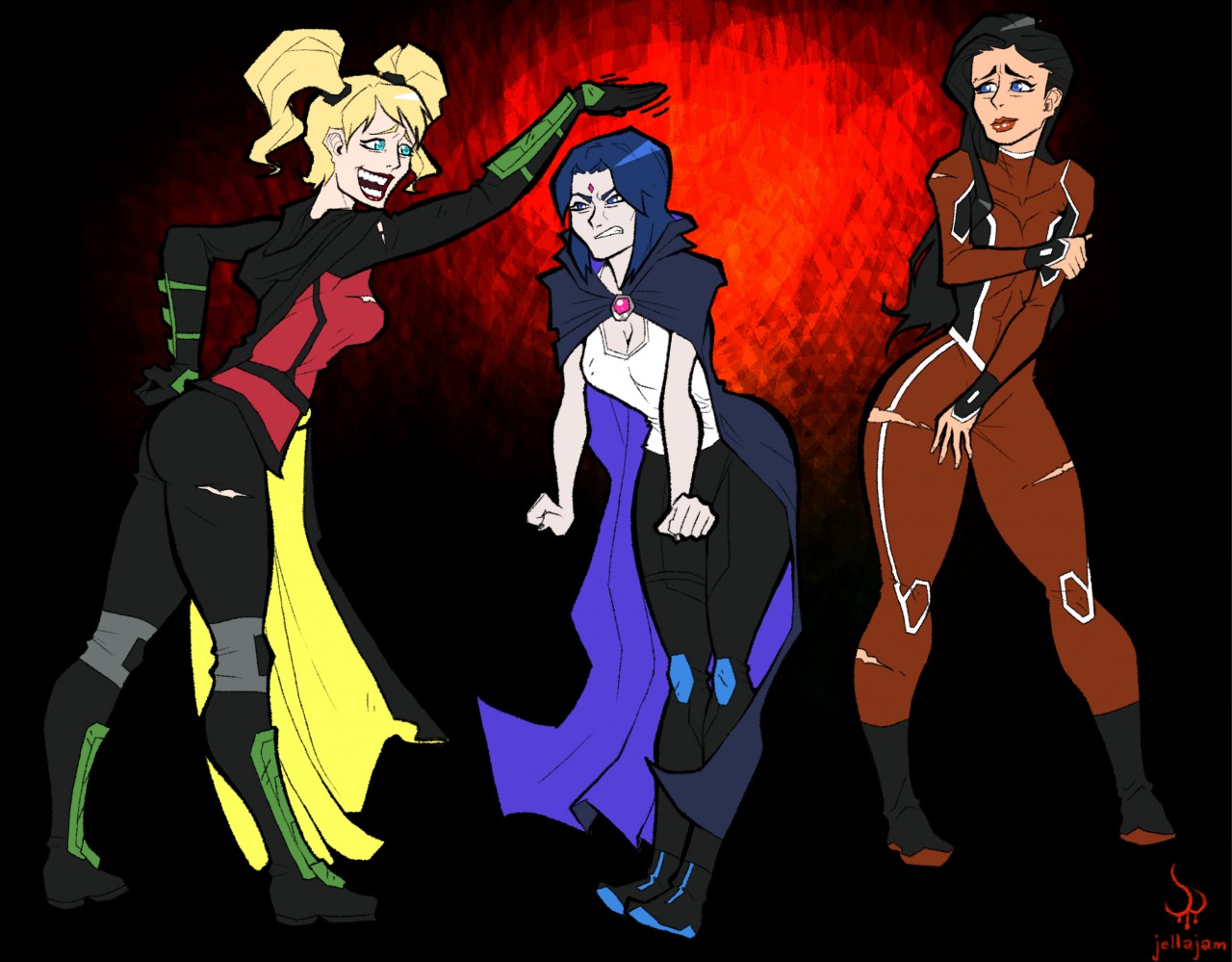 Harley Quinn Zatanna Teen Titans Swap by Jellajam -- Fur Affinity [dot] net