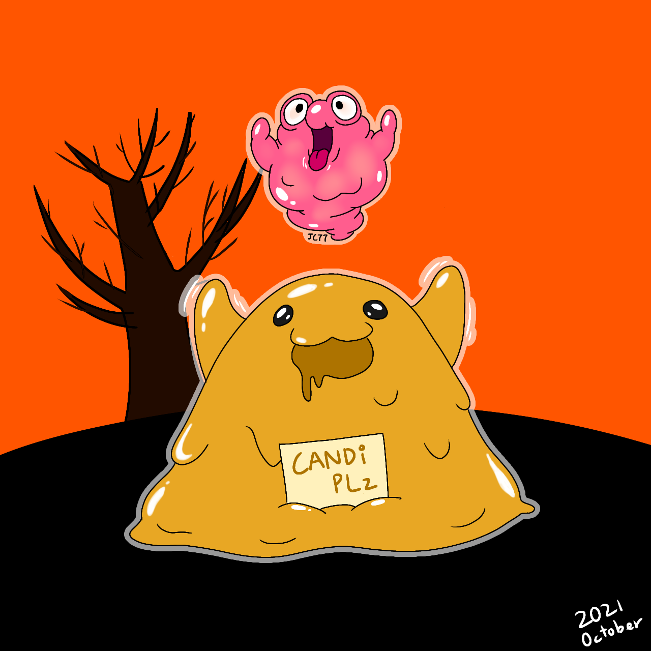 SCP 999 Monster Blob Candy Cute Goo Creature Sweets