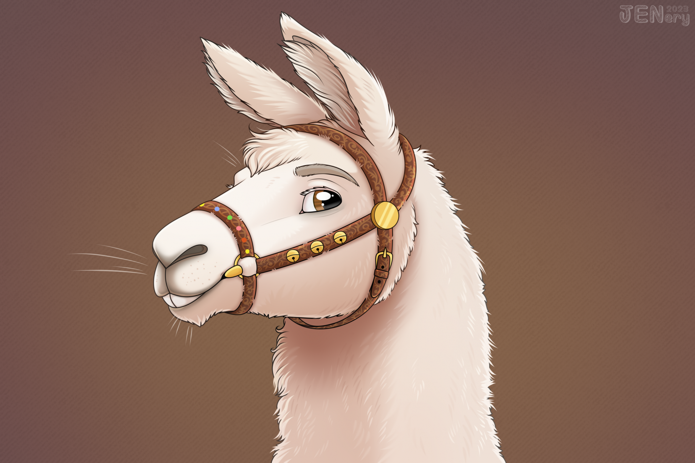Bridled Llama! by Jenery -- Fur Affinity [dot] net