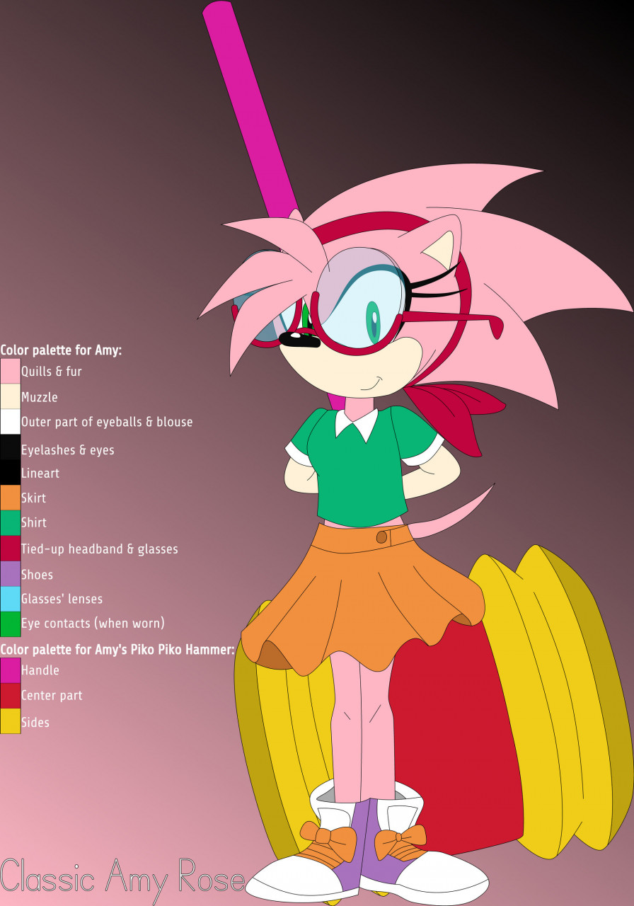 Custom / Edited - Sonic the Hedgehog Customs - Amy Rose (Classic