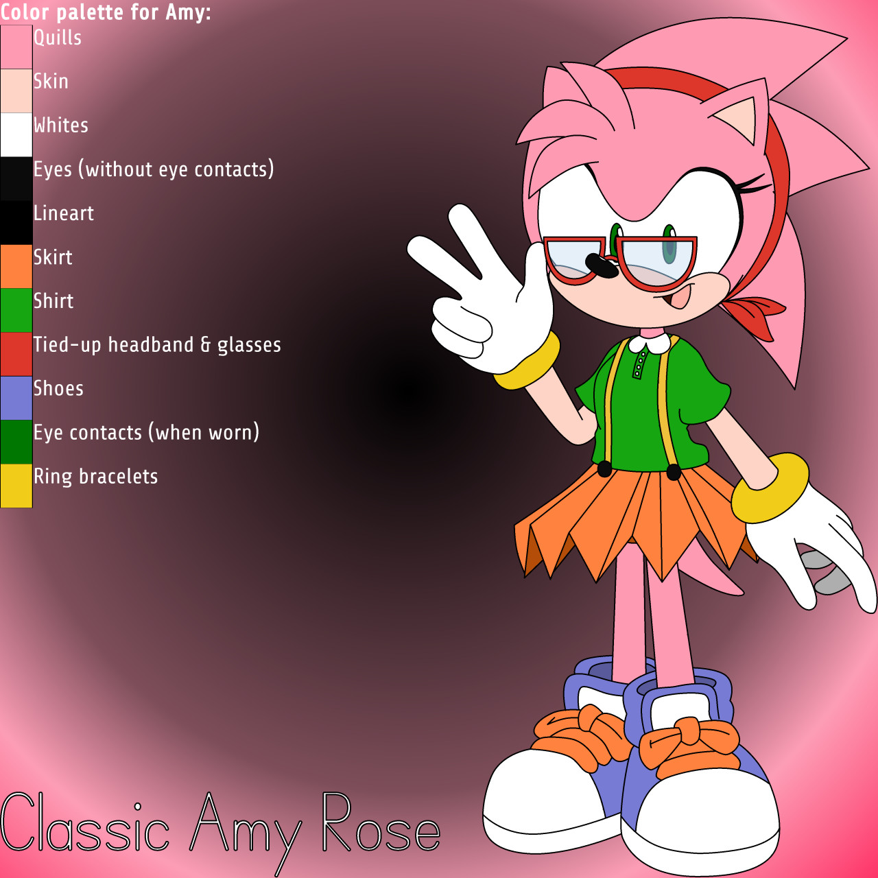 Custom / Edited - Sonic the Hedgehog Customs - Amy Rose (Classic