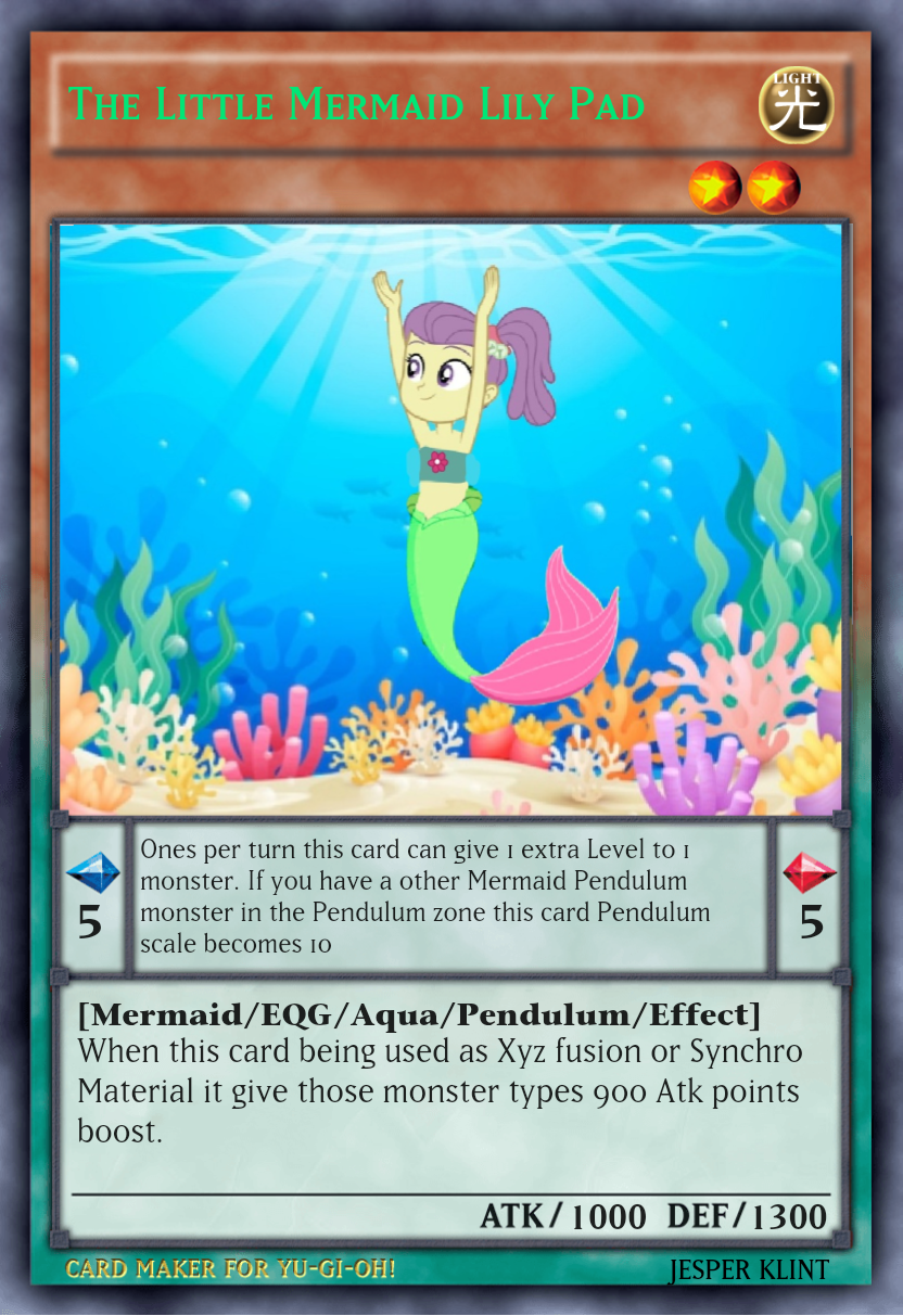 The little Mermaid Lily Pad (yugioh card) by jeppe4312 -- Fur