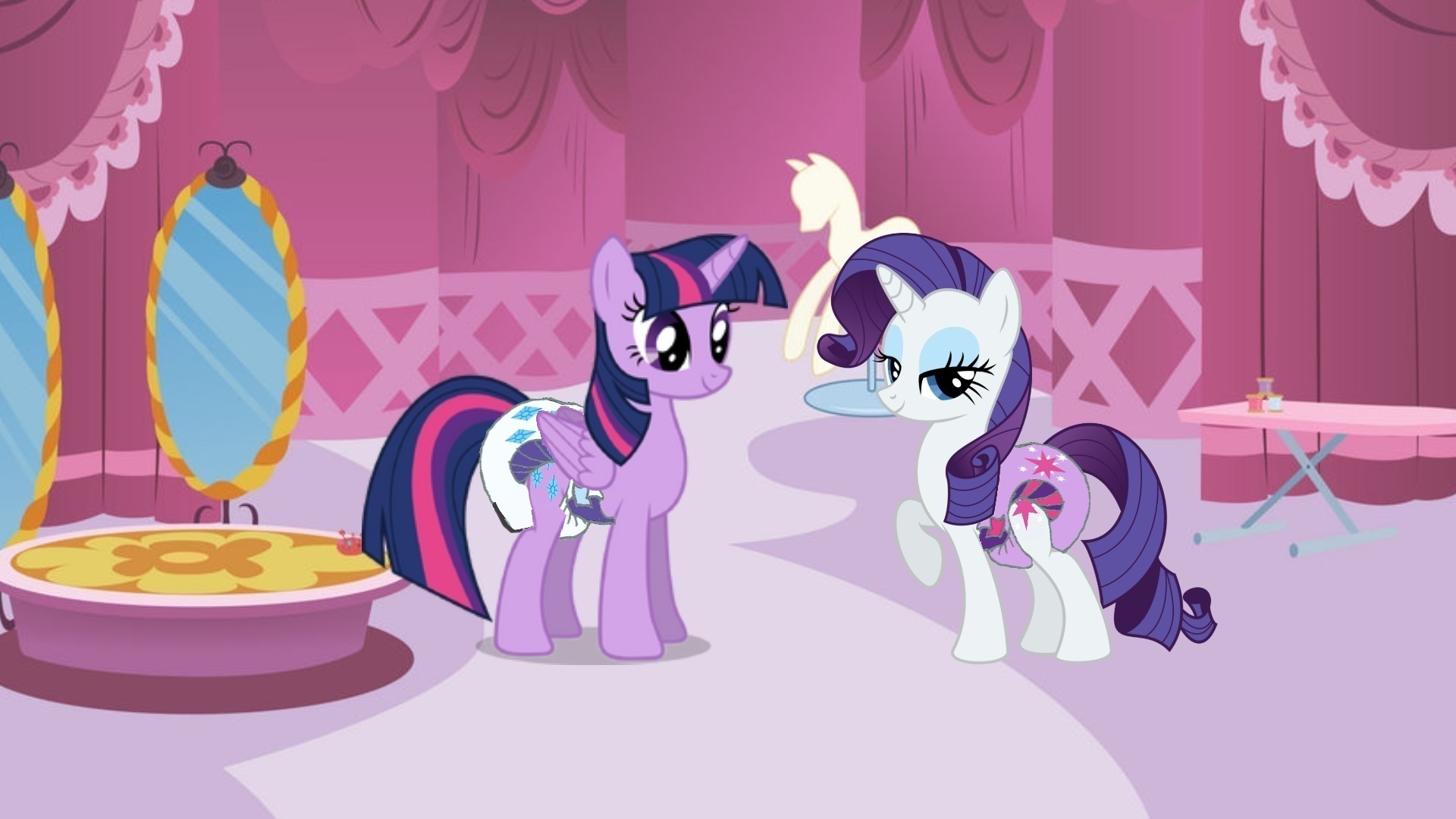 Twilight n Rarity s cutie mark swap diaper version by jeppe4312 Fur Affinity dot net