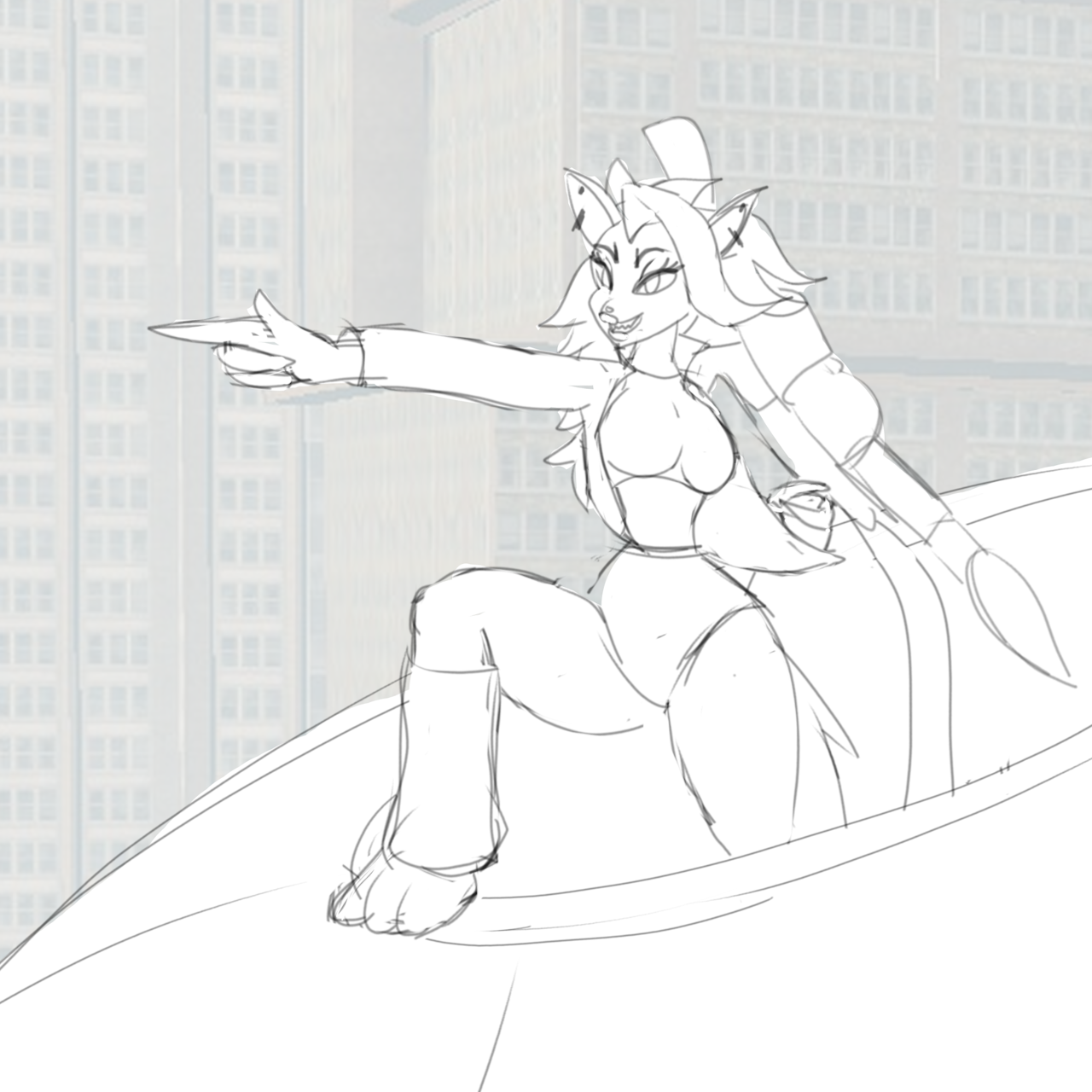 Saints Row Roxy Sketch by JesterKatz Fur Affinity dot net