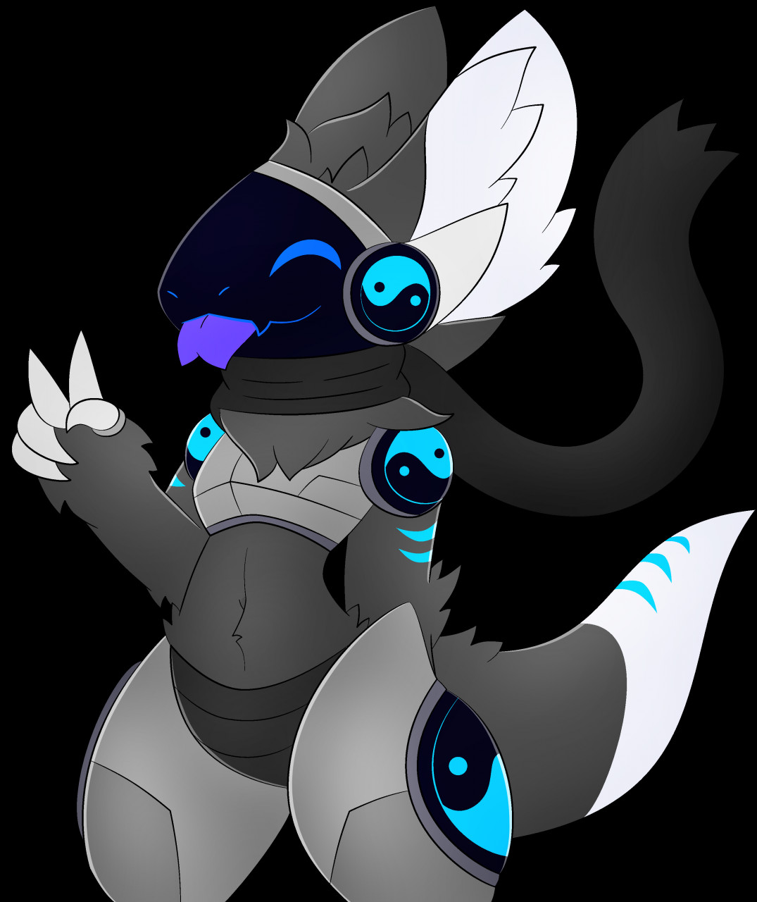 Potato the Protogen [Commission] by taoybb -- Fur Affinity [dot] net