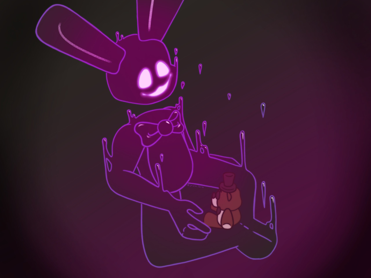 Shadow Bonnie :3  Fnaf drawings, Fnaf art, Fnaf