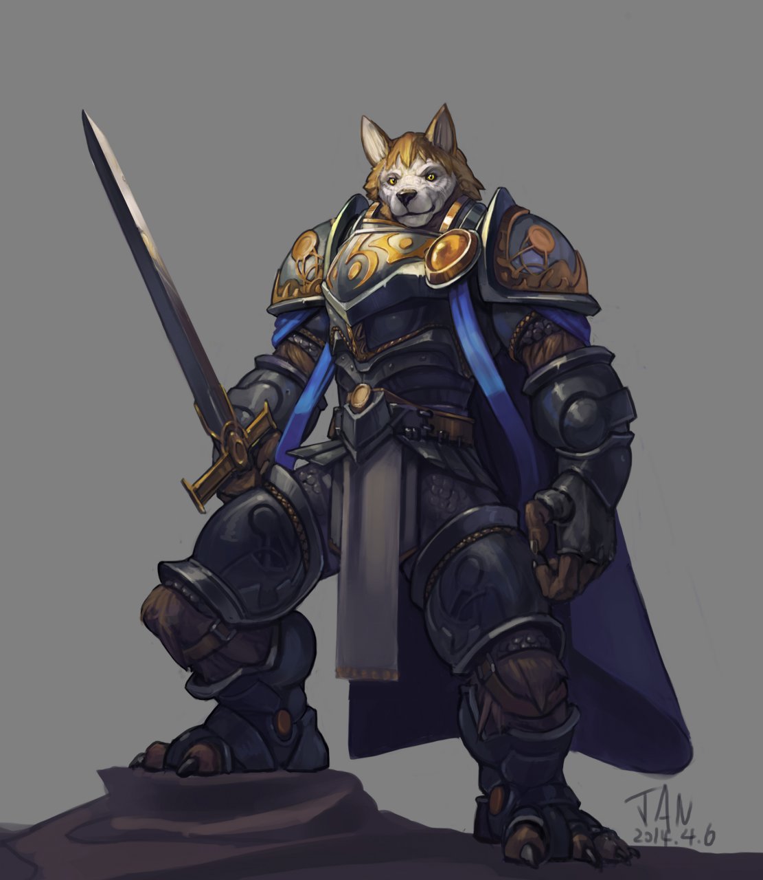 wolf knight~ by jiandou -- Fur Affinity [dot] net