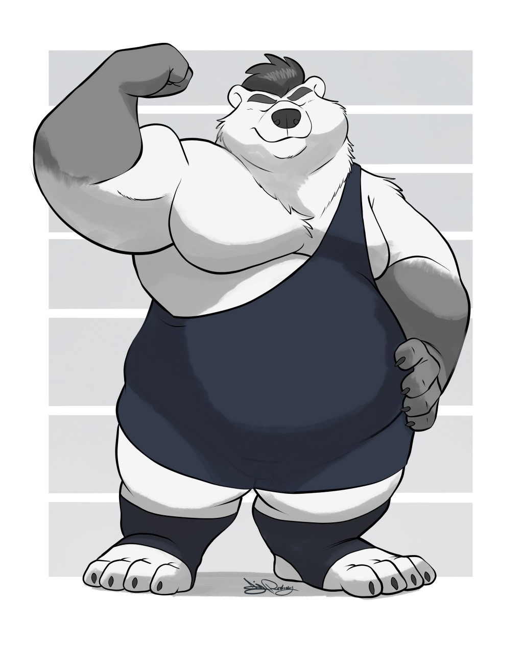 Fat furry Bear сумо