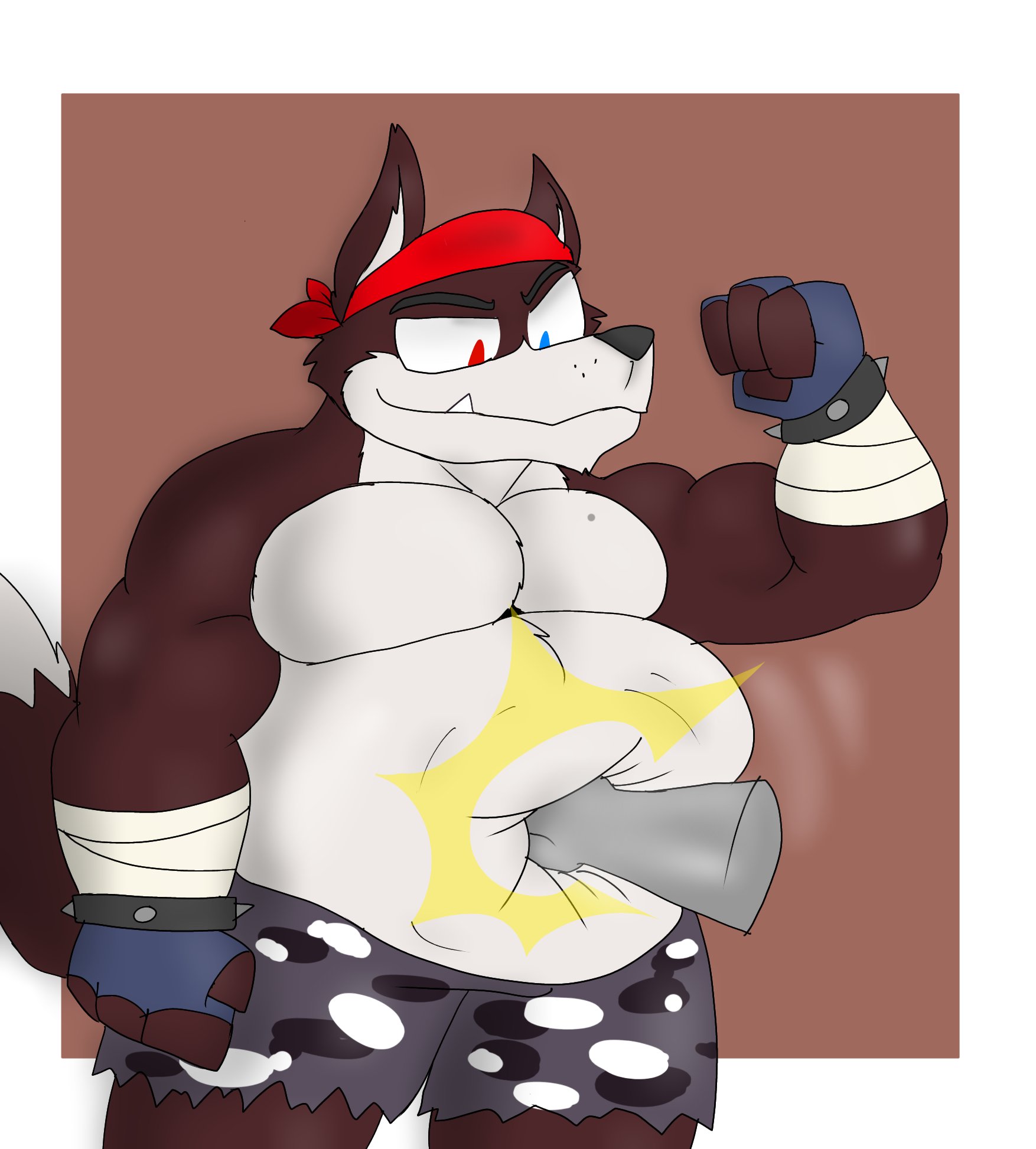 Belly punch practice: gift by GMboi by jim55 -- Fur Affinity [dot] net