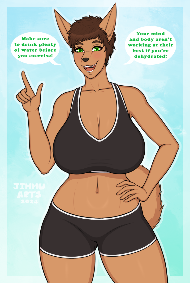 Big tiddi personal trainer GF by JimmuArts -- Fur Affinity [dot] net