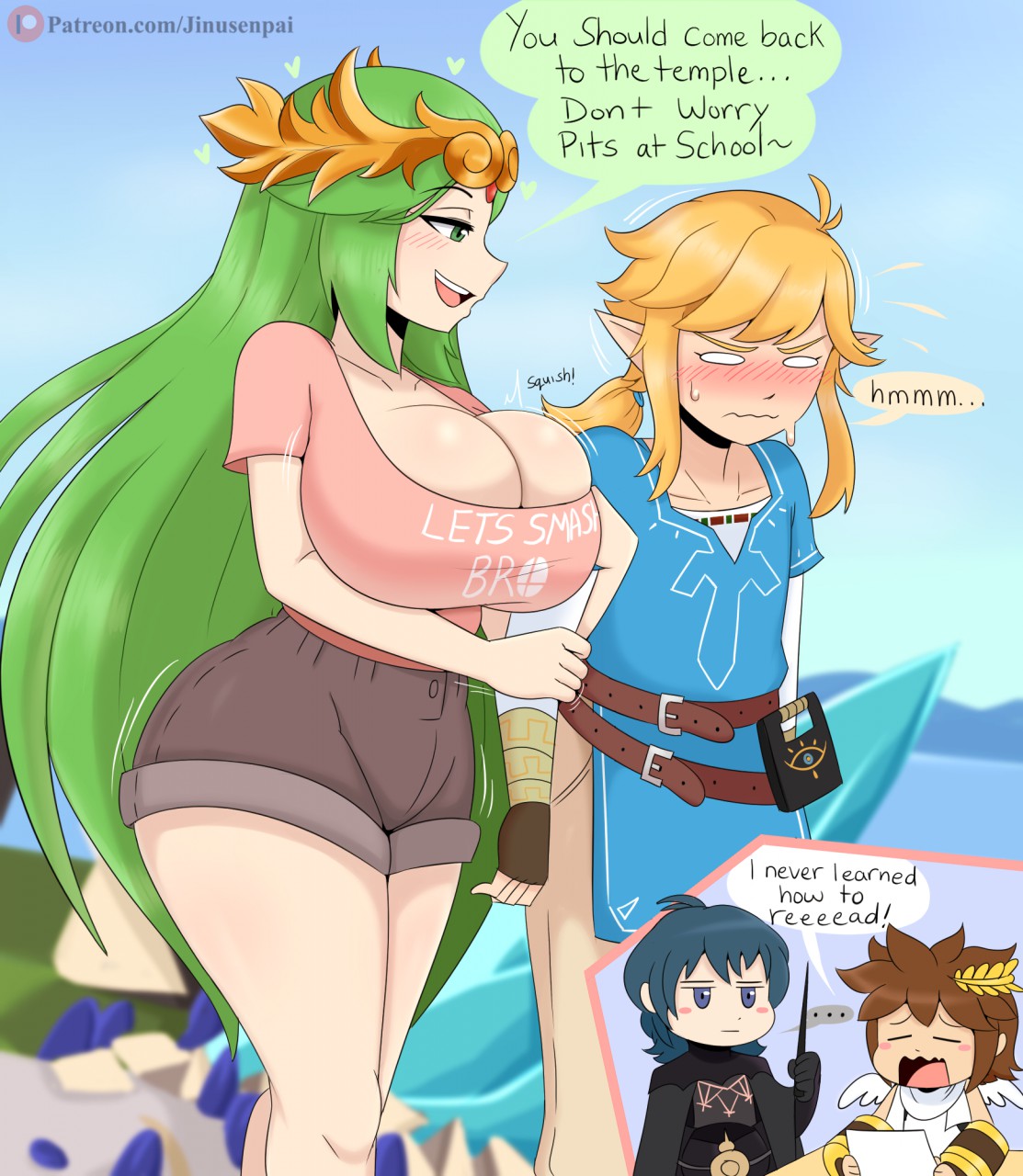 Palutena big boobs