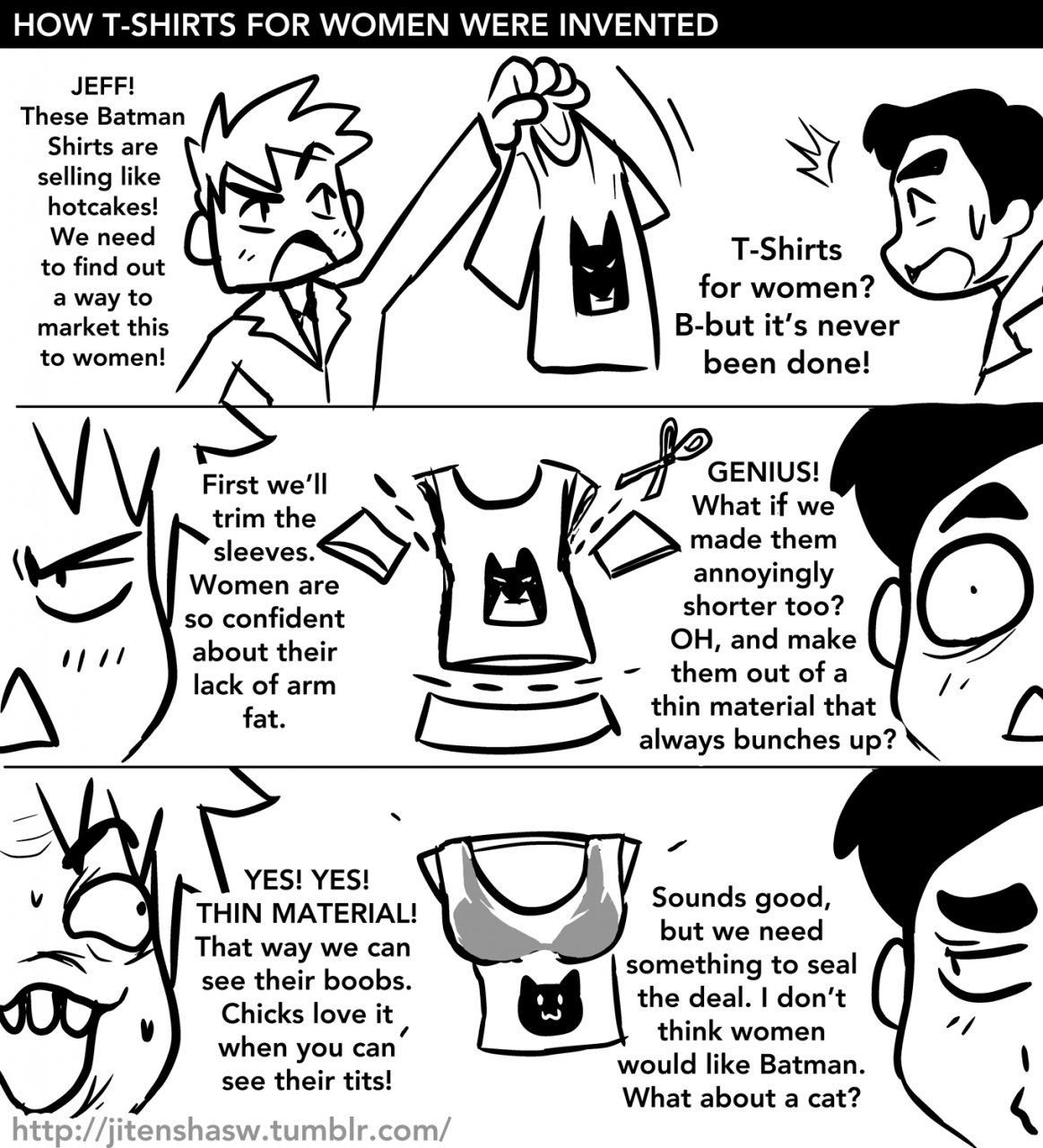 Why Women T-shirts suck. by Jitensha -- Fur Affinity [dot] net