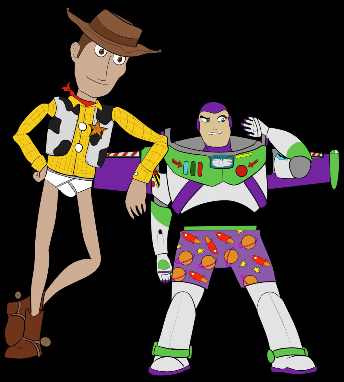 Request~ Woody and Buzz Lightyear by JizzThunder -- Fur Affinity