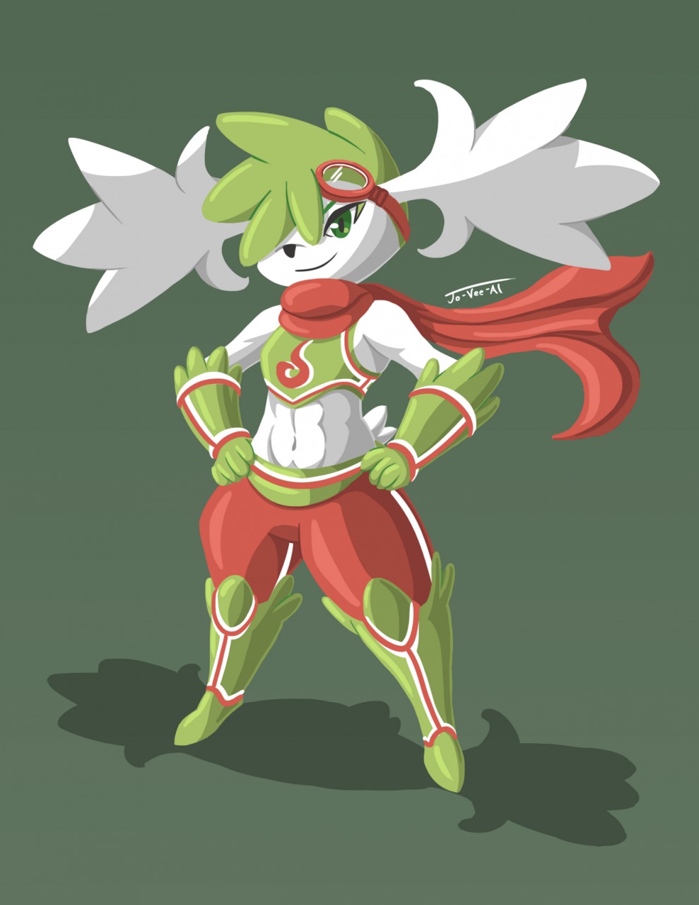 Shaymin Gijinka (sky form) by ShepherdsNacreous -- Fur Affinity [dot] net