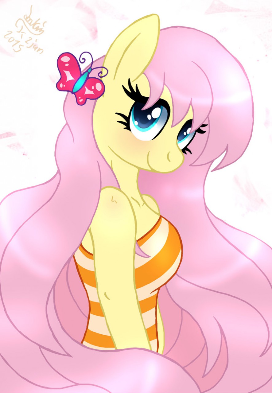 MLP FIM - Anthro Fluttershy by Joakaha -- Fur Affinity [dot] net