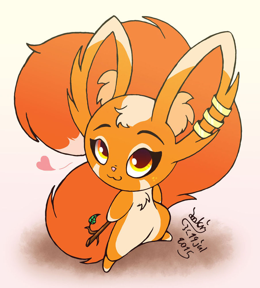 OC Cute Little Fluffy Fox Girl by Joakaha -- Fur Affinity [dot] net