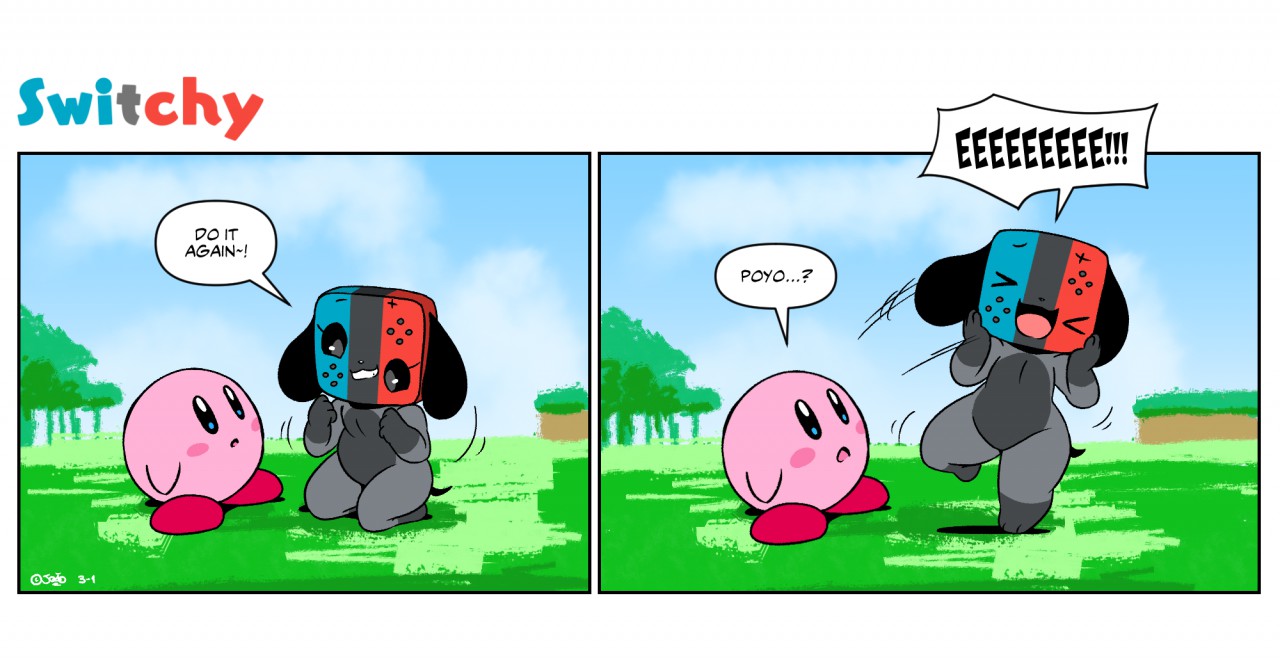 Switchy Meets Kirby by joaoppereira -- Fur Affinity [dot] net