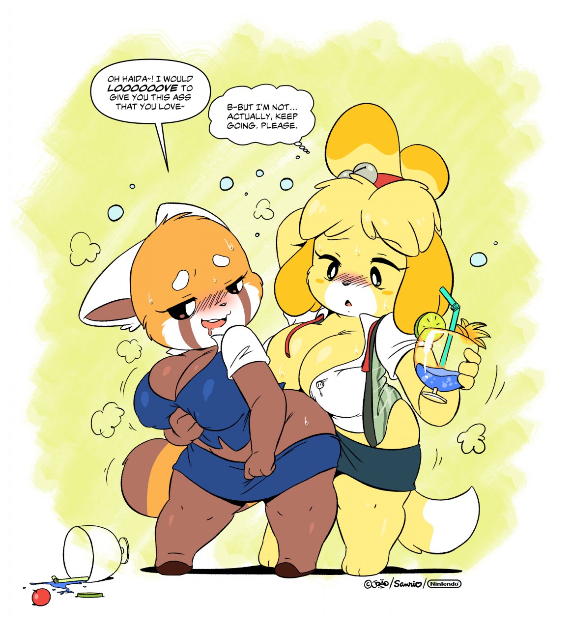 Drunk Gals by joaoppereira -- Fur Affinity [dot] net