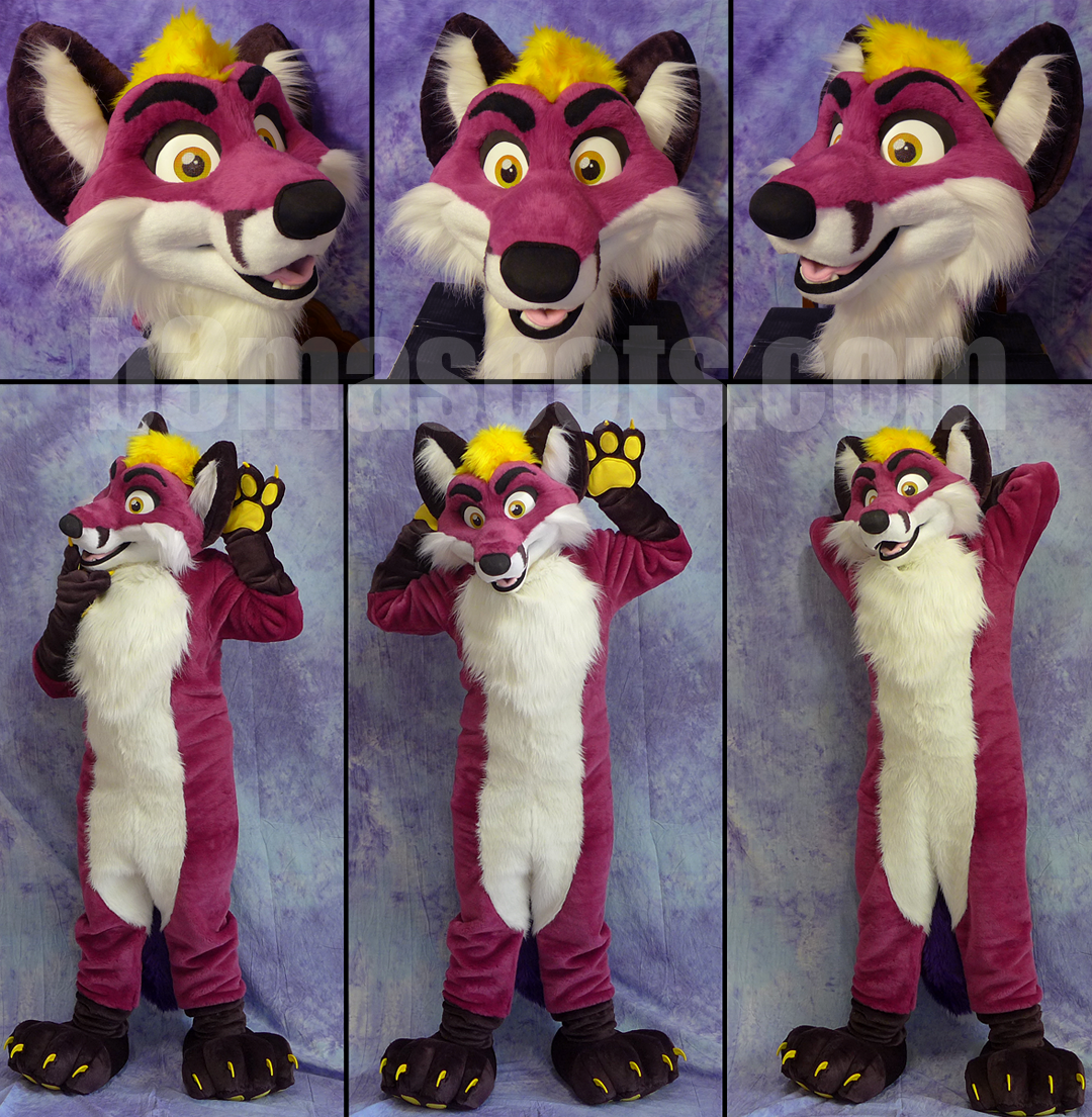 a purple fawks