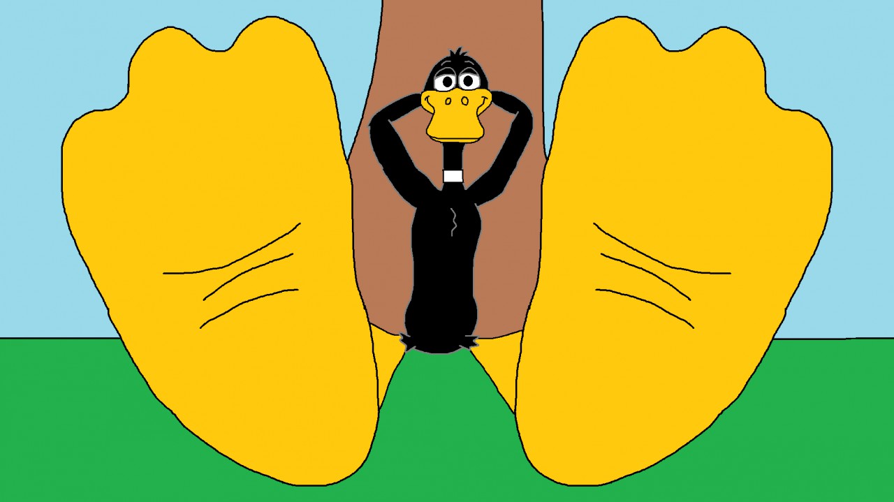 Daffy duck feet