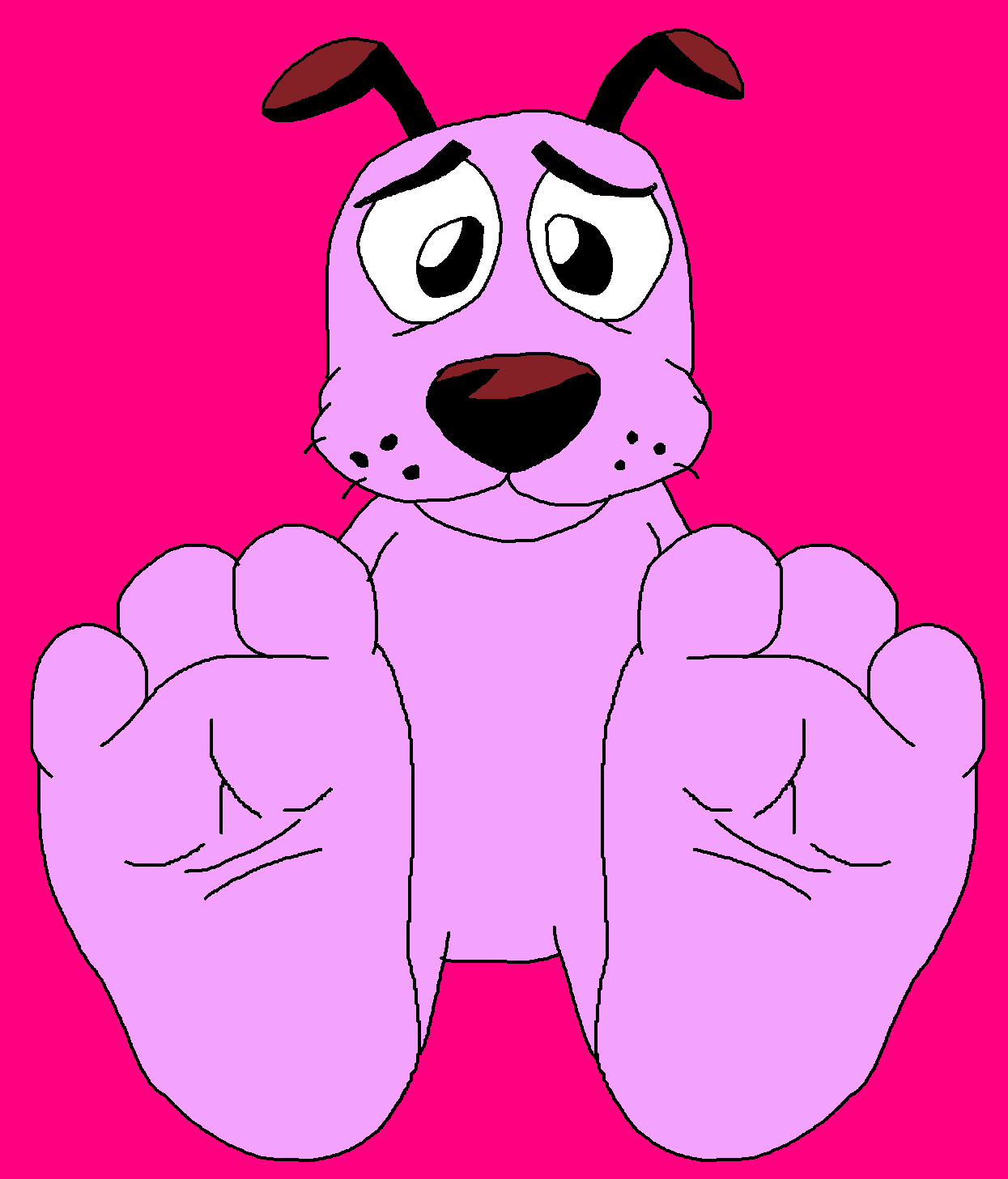 Courage the cowardly dog feet