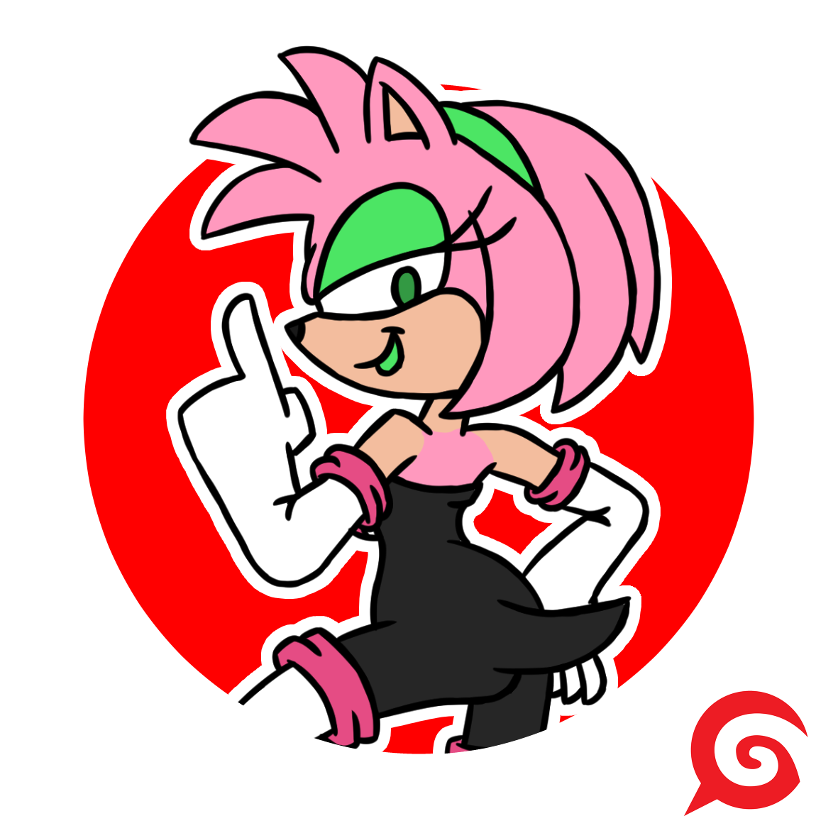 ICON: Amy (Rouge Style) by John_Italian_Dog -- Fur Affinity [dot] net