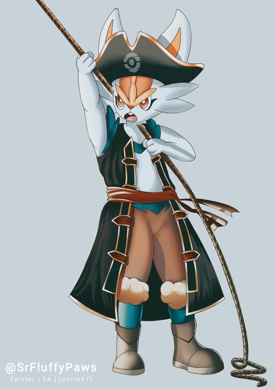 Another Bun Pirate Cinderace Pokemon By Johnm97 Fur Affinity