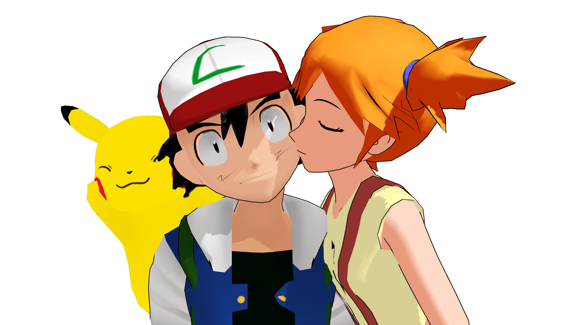Click to change the View. pokemon:misty kisses ash. 