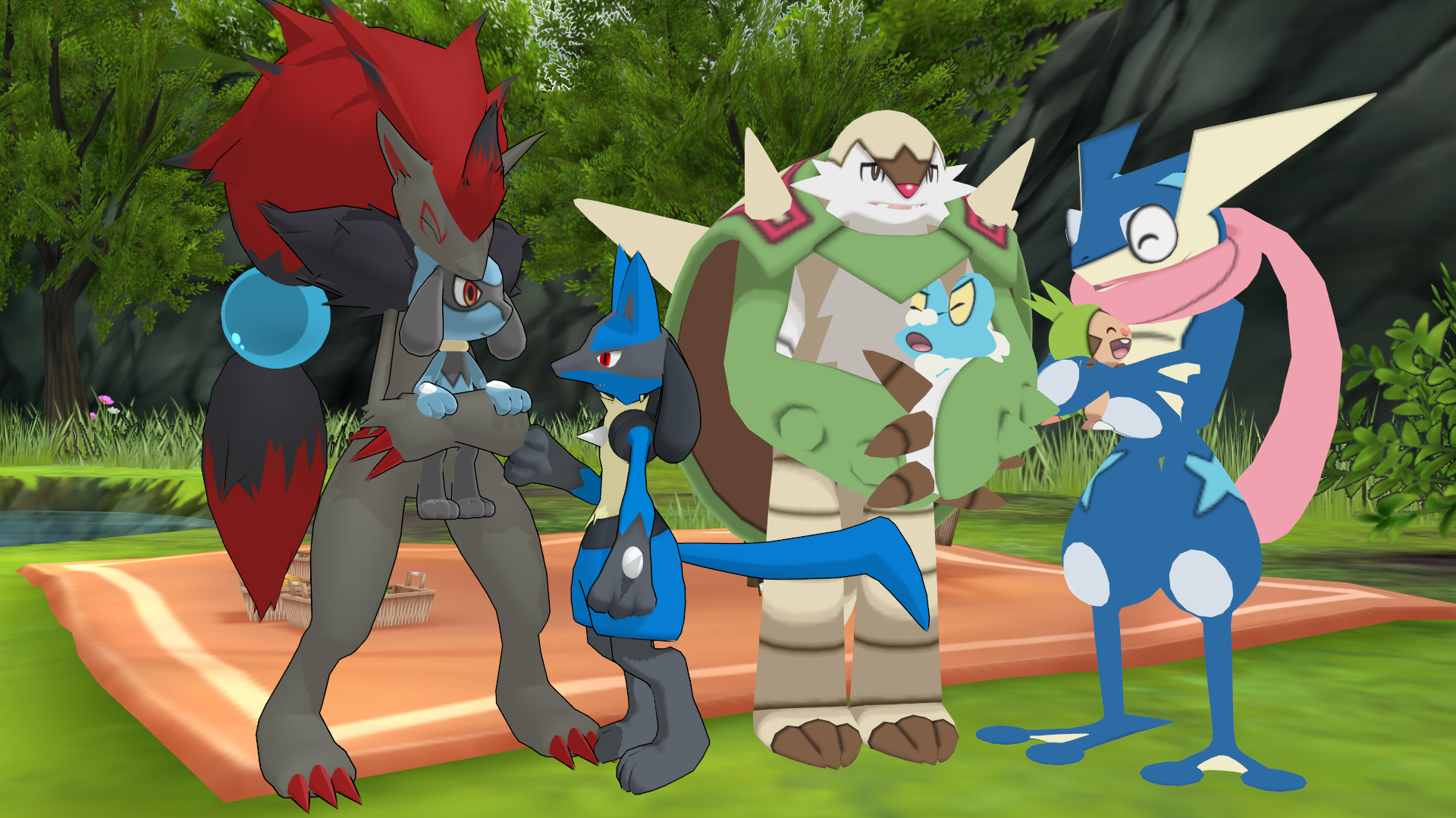 General. lucario. chesnaught. 