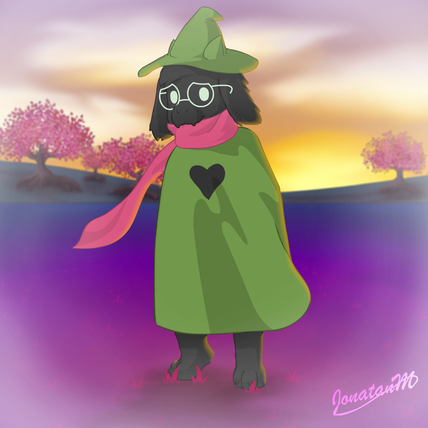 Furrybooru 1 1 Ambiguous Gender Black Body Black Fur Bovid Caprine Clothing Deltarune Eyewear