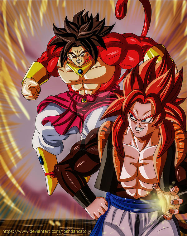 broly ssj4 vs gogeta ssj4