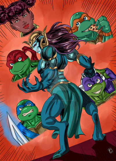 TMNT girls by joshdancato -- Fur Affinity [dot] net