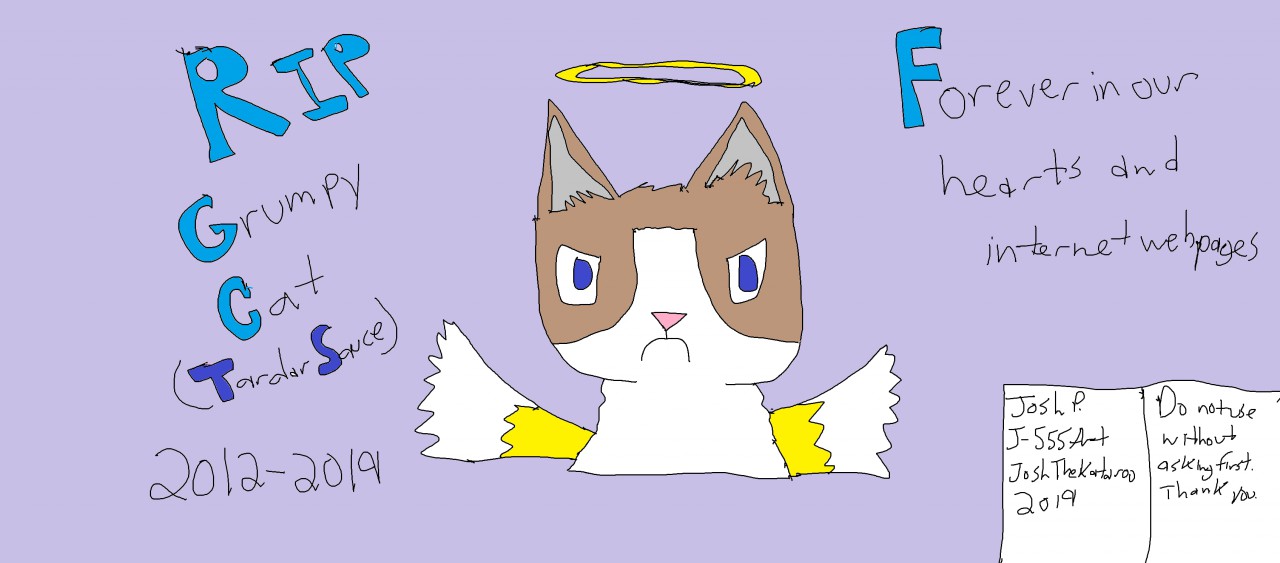 RIP Grumpy Cat 2012-2019 (A Tribute) by Josh_the_Kataroo -- Fur 