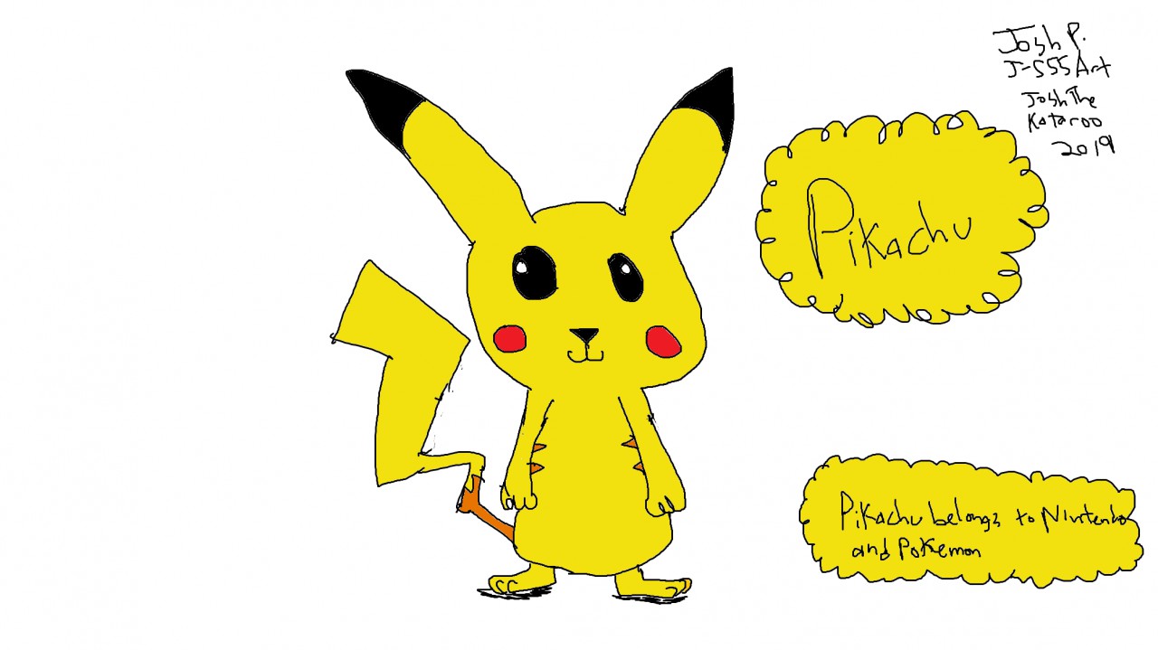 Running Pikachu Ink Drawing – Jen Lipski Fine Art