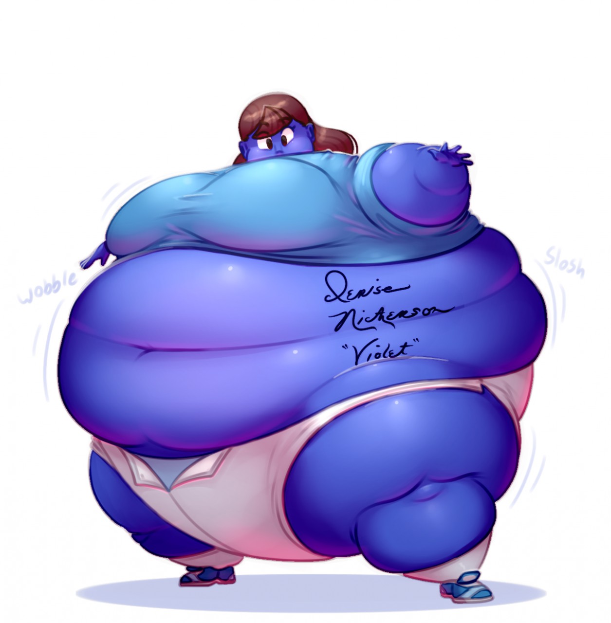 Purple M&M Overinflated (sticker) by Popperexpand -- Fur Affinity