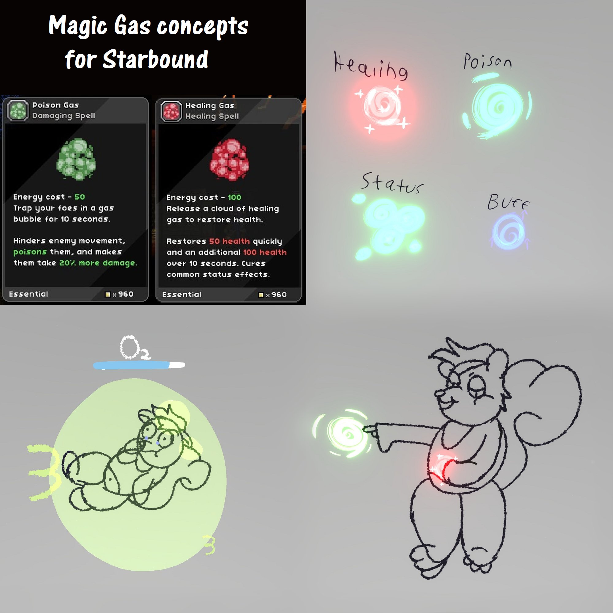 Magic Gas Concepts By JovialSkunk -- Fur Affinity [Dot] Net