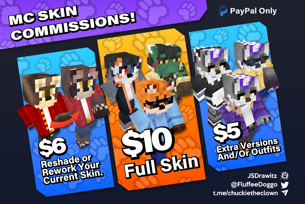 OPEN Commissions - Minecraft Skins by VivaThis on DeviantArt