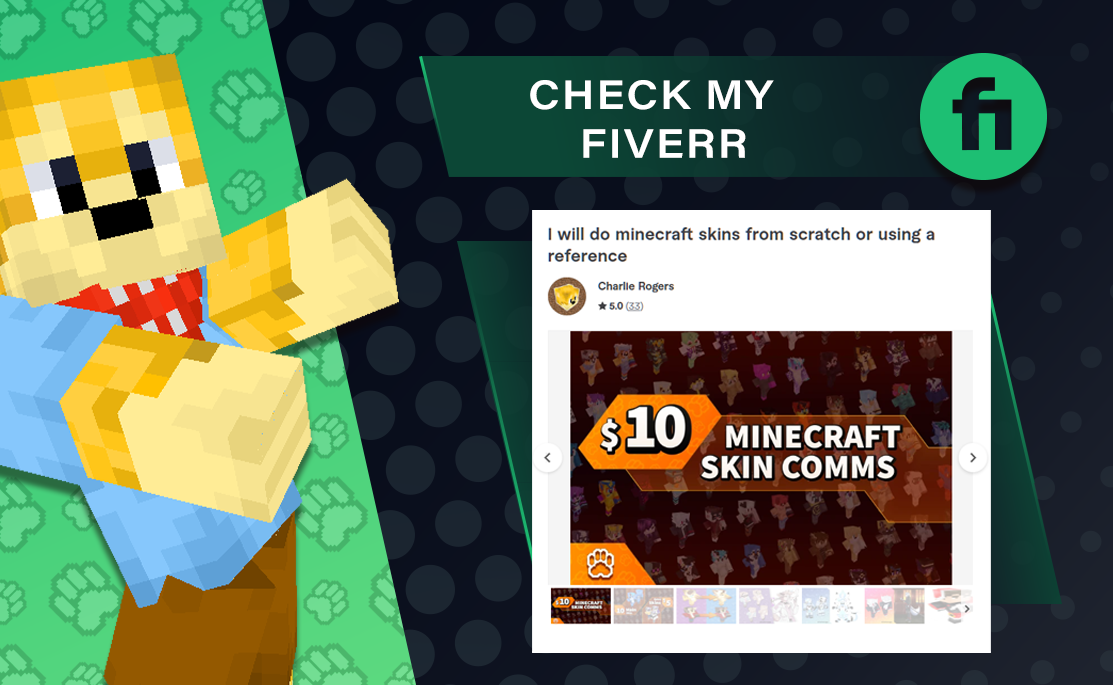 Minecraft Skins Available on Fiverr!!