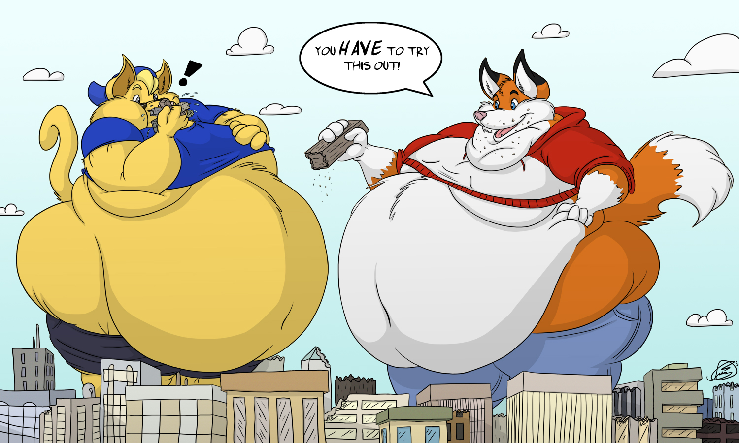 Fat furry fox